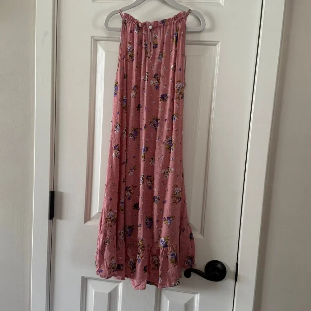 New Heart and Arrow Girls Pink Floral High Low Dress Size 6X